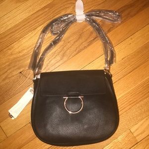 Lauren Conrad Black Runway handbag